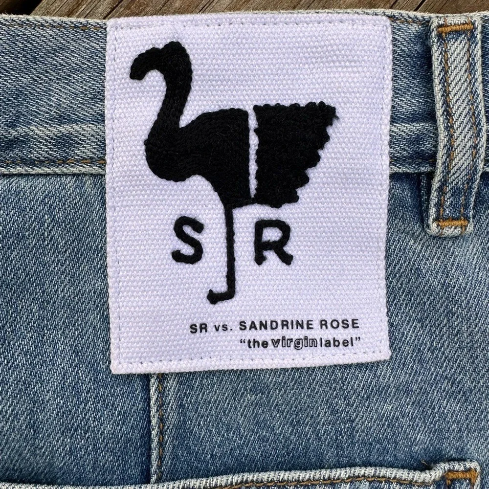 Free People SR vs Sandrine Rose The Virgin Label Wide Leg Jeans - Picture 4 of 4